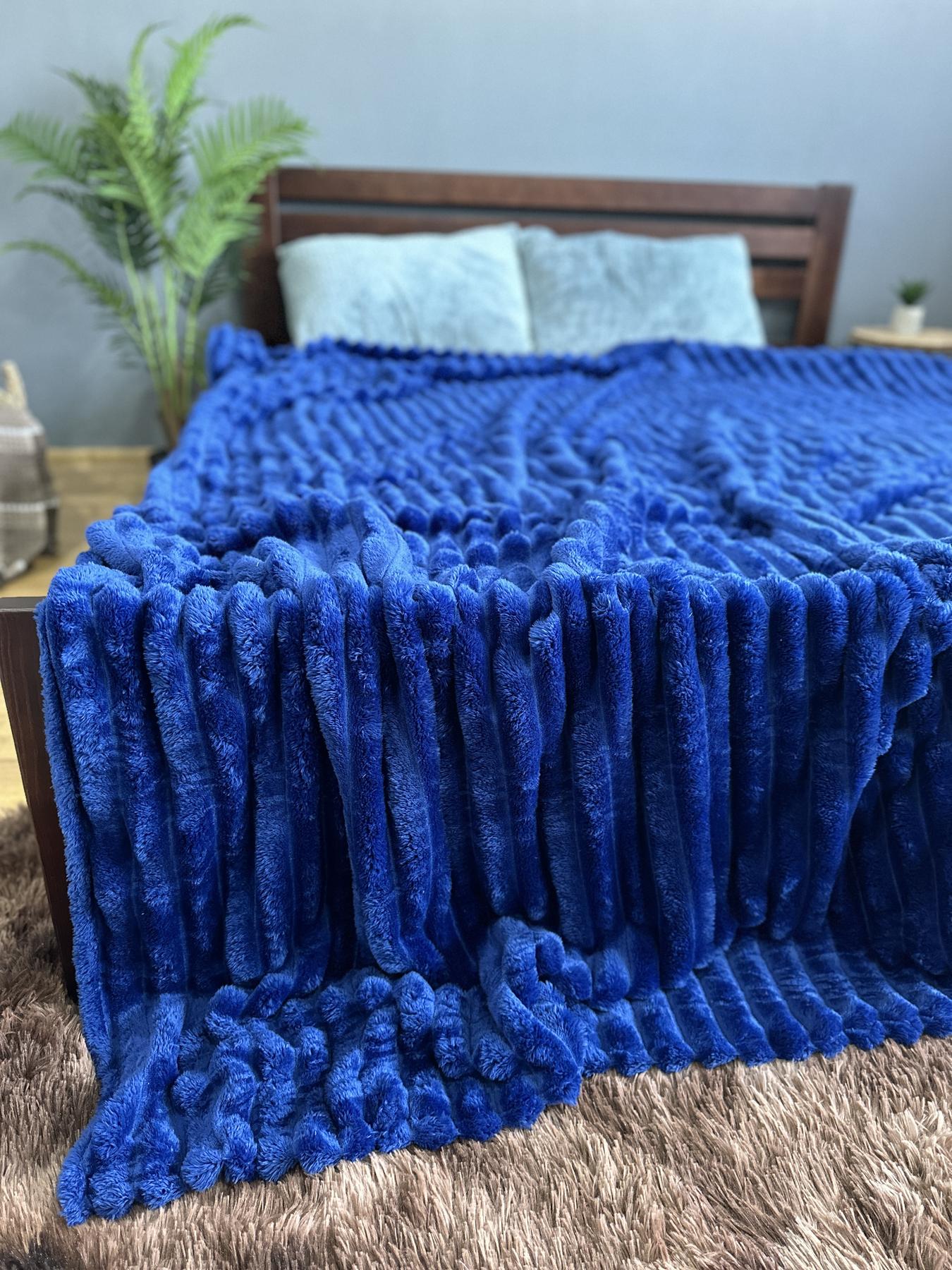 Покривало Королівський шарпей євро 200х220 см Електрик - фото 2 Покривало Королівський шарпей євро 200х220 см Електрик - фото 2