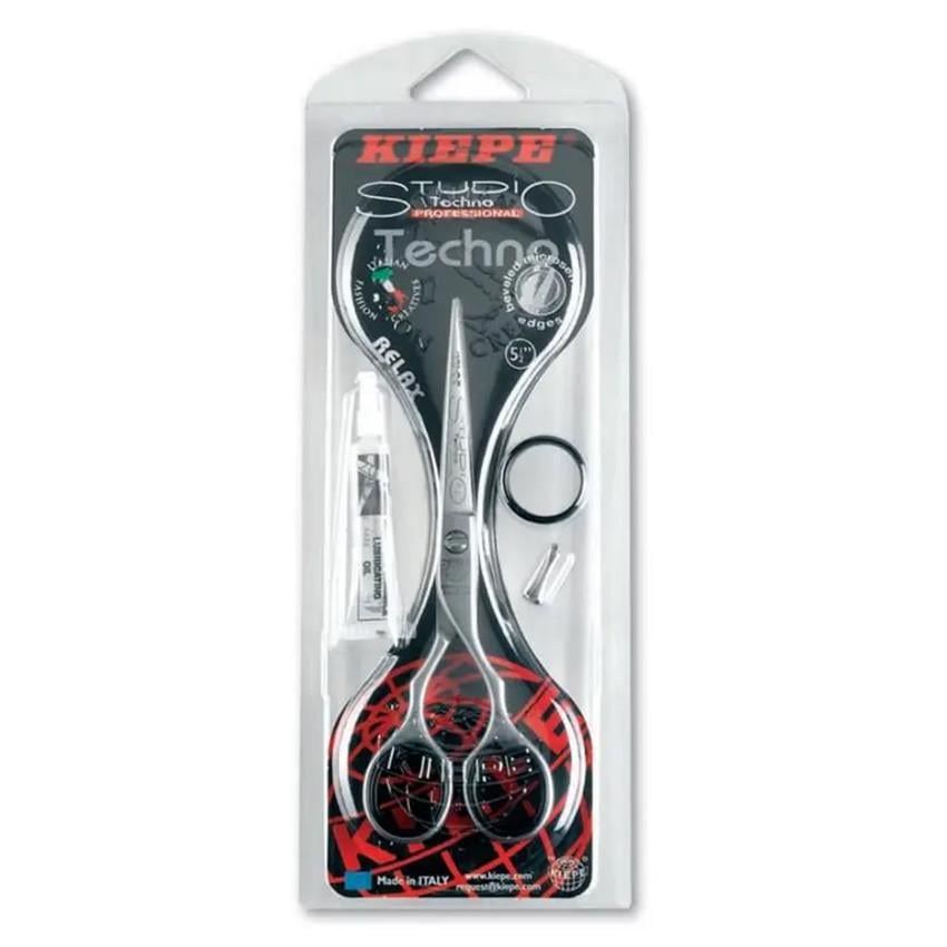 Ножницы для стрижки профессиональные Kiepe Studio Techno Relax 2233/5.5 Серебристый (2536132633)