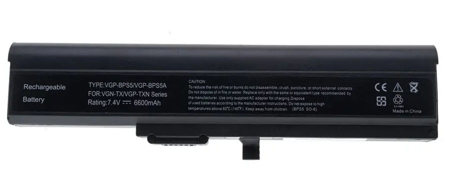 Батарея аккумуляторная для Sony VGP-BPS5/VGP-BPS5A/VGN-TX3XP/VGN-TX16C/VGN-TX26C/VGN-TX92S/VGN-TXN17P/VGN-TXN19P (633) - фото 1