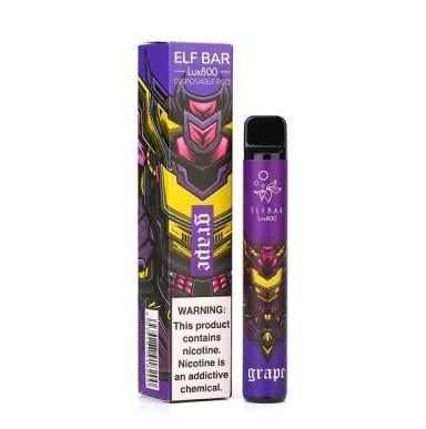 Одноразова електронна сигарета ELF BAR LUX Grape Disposable1500