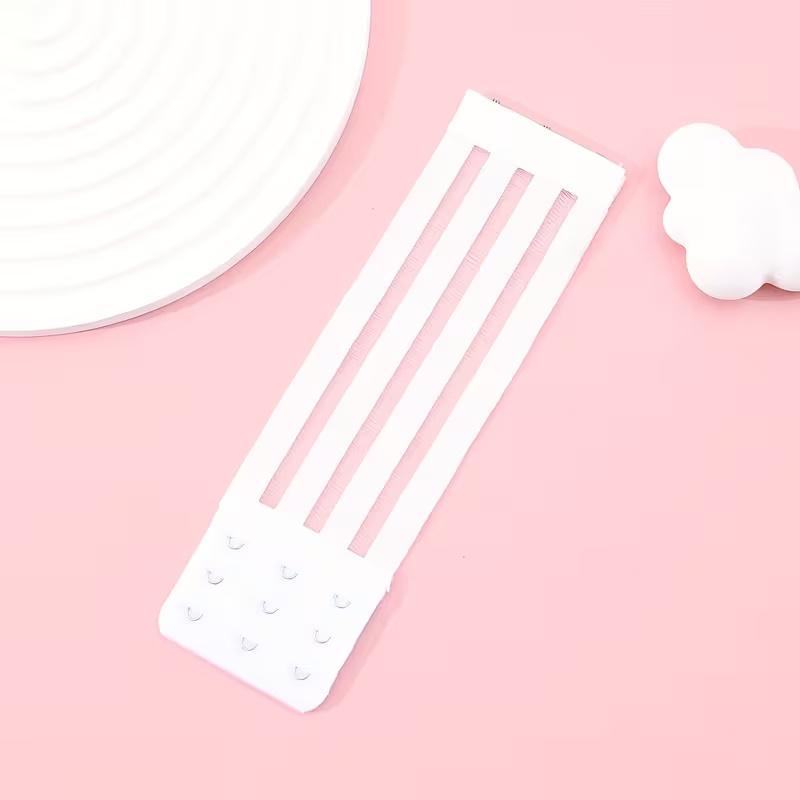 Розширювач-застібка для бюстгальтера еластичний на 3 гачки 3 ряди Білий (3000003840) - фото 6