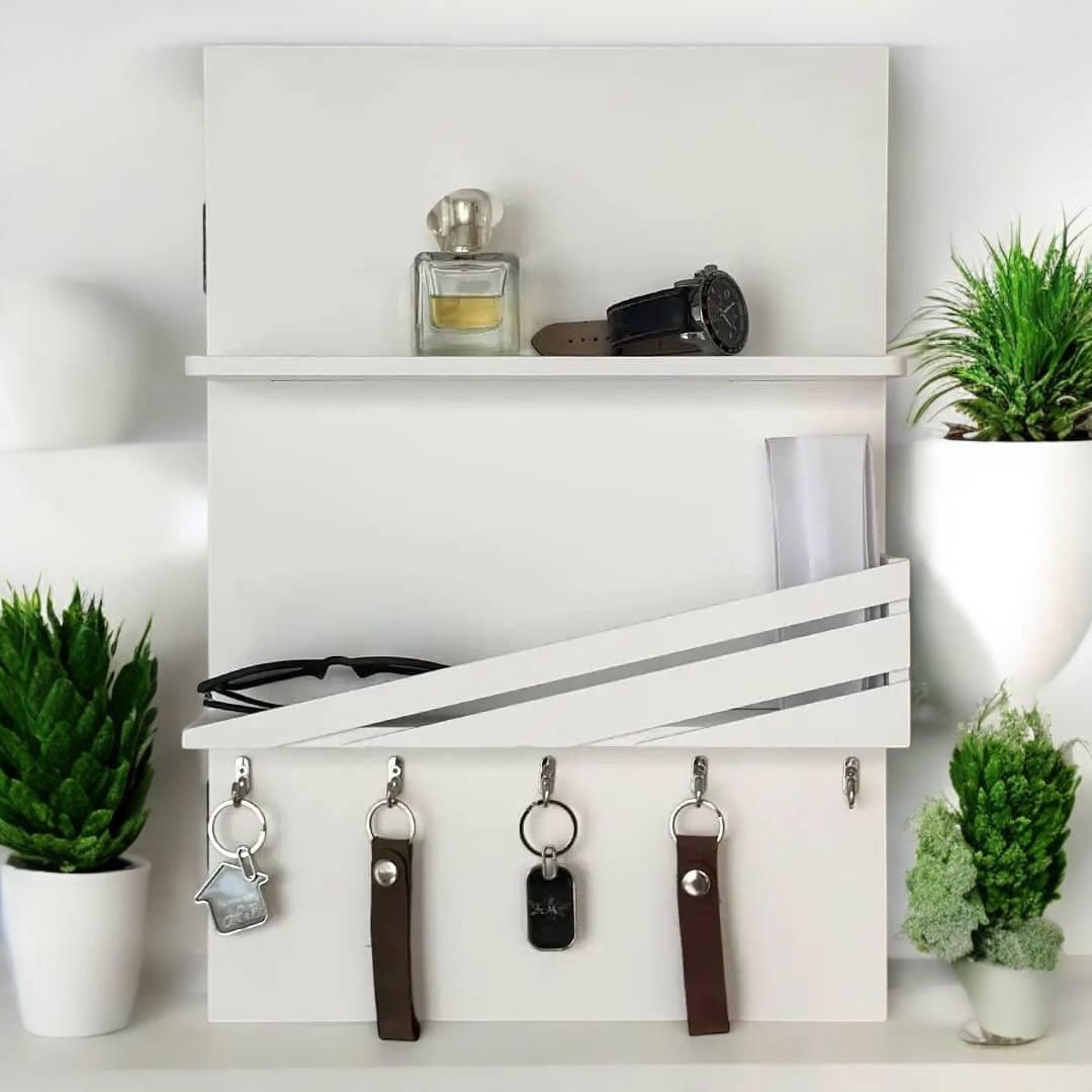 Ключниця настінна з двома поличками (444012)