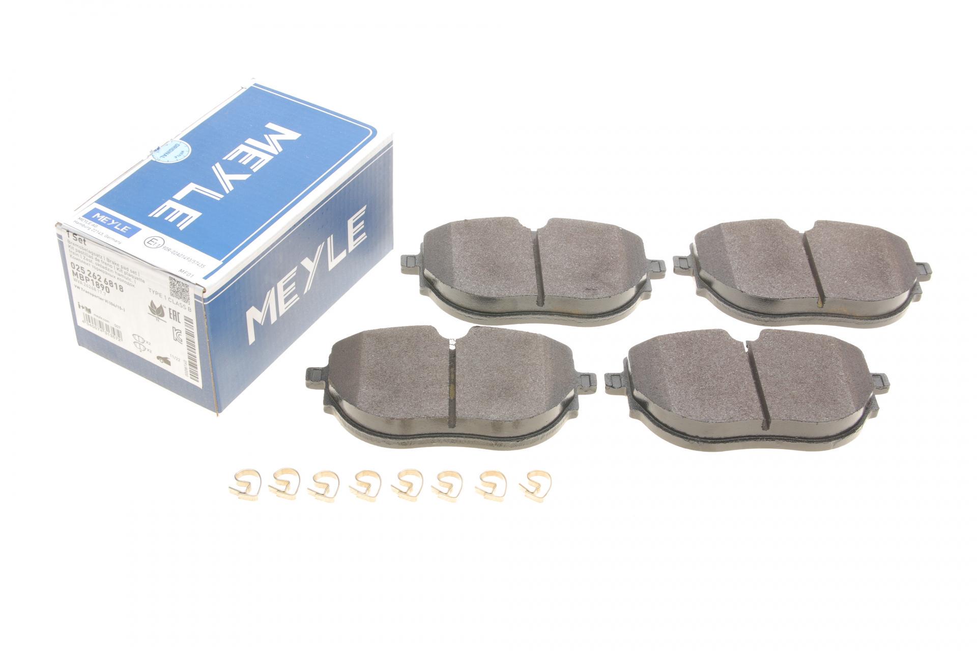 Колодки гальмівні передні Meyle 025 262 6818 VW T6 15-