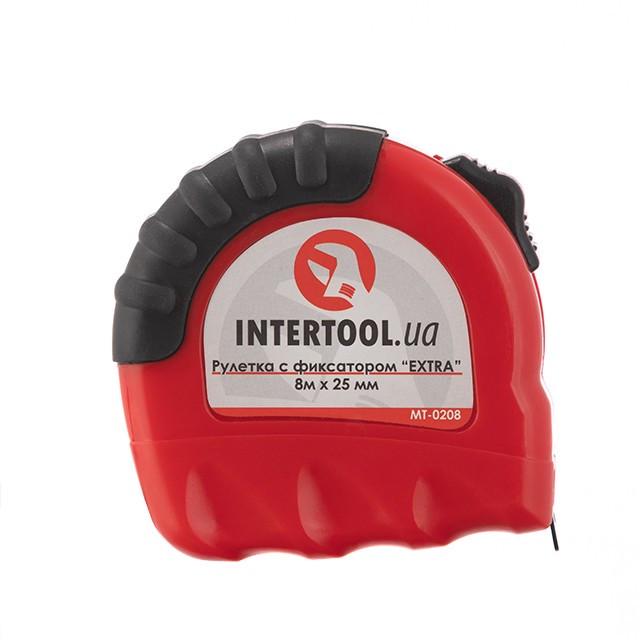 Рулетка Intertool з металевим полотном 8 м x 25 мм (MT-0208) - фото 2