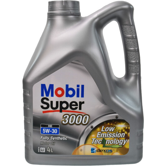 Моторное масло Mobil Super 3000 XE 1 C2/C3 SL/SM/SN/SN-Plus 5W-30 4 л (153018)