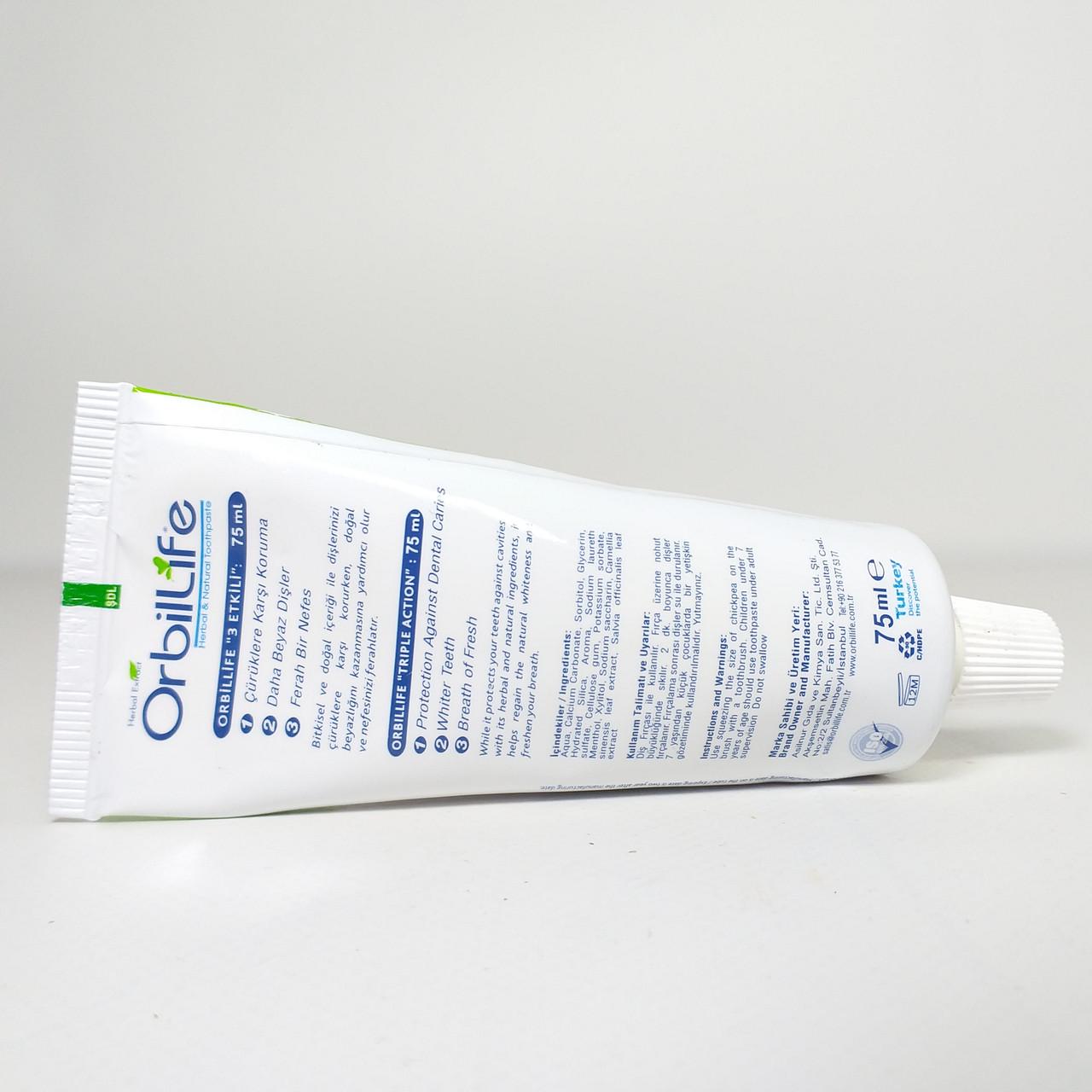 Зубна паста OrbilLife 75 мл (X-1978) - фото 3 Зубна паста OrbilLife 75 мл (X-1978) - фото 3