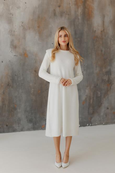 Платье миди ART KNIT Николь М Молочный (42493)