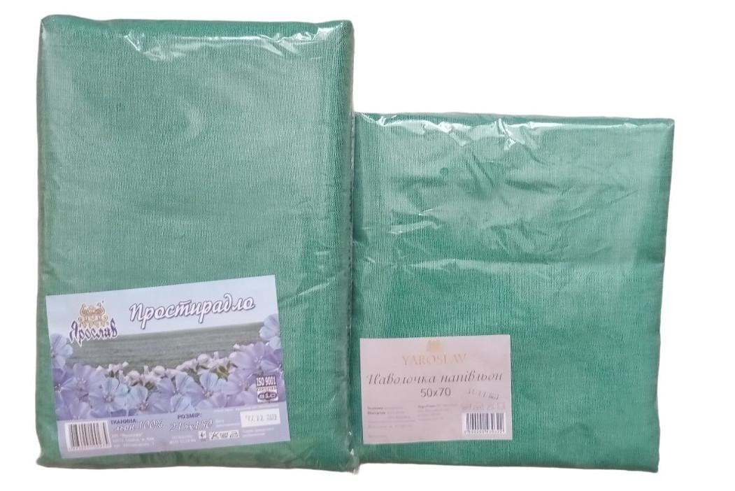 Простыня льняная и наволочка