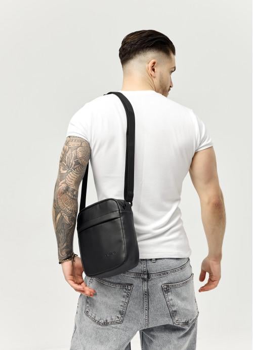 Мужская сумка-мессенджер Sambag через плечо из экокожи Черный (906023719) - фото 4 Мужская сумка-мессенджер Sambag через плечо из экокожи Черный (906023719) - фото 4