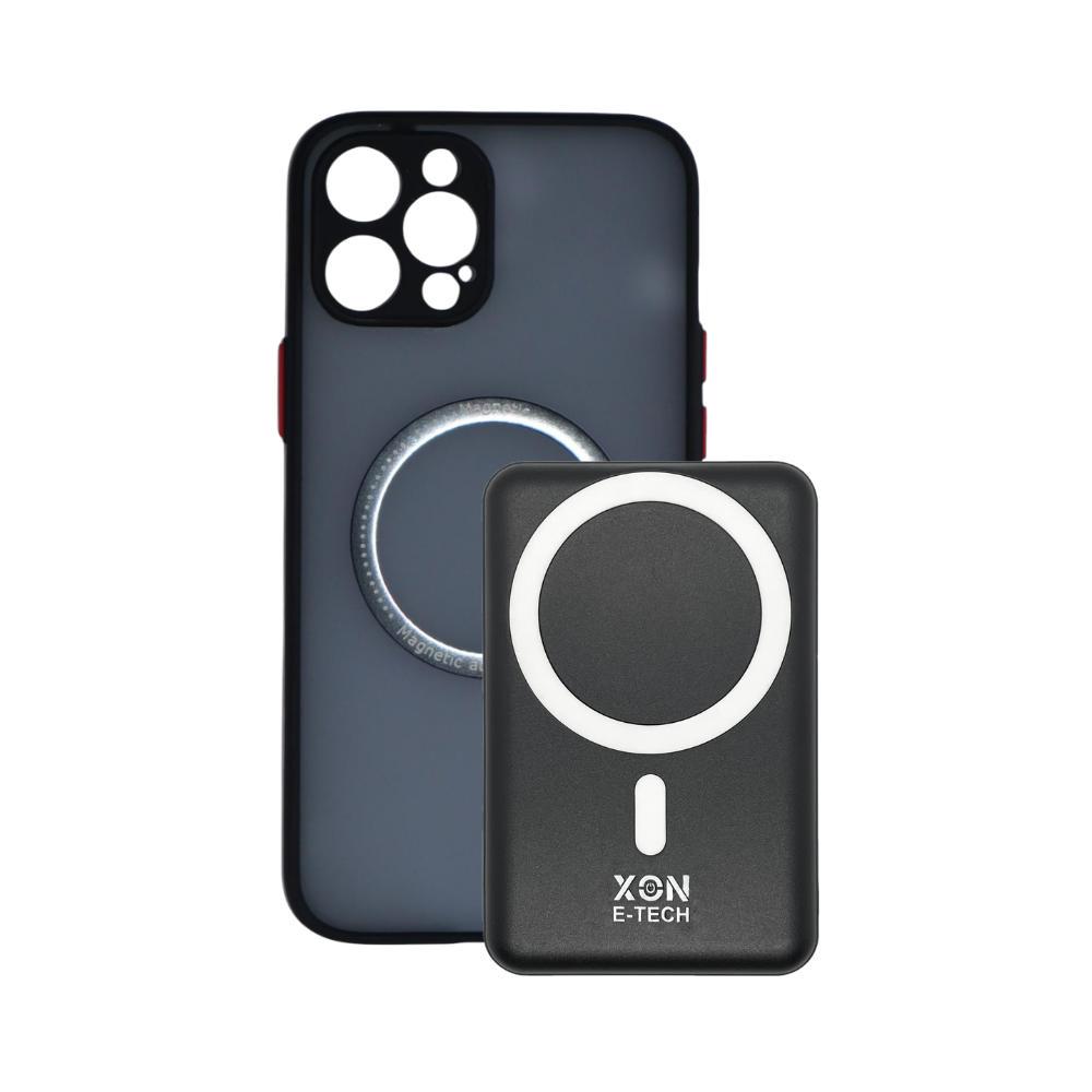Чехол с беспроводной батареей XON 5000 mAh для iPhone 12 Pro Max BatteryCase Черный (962503142)