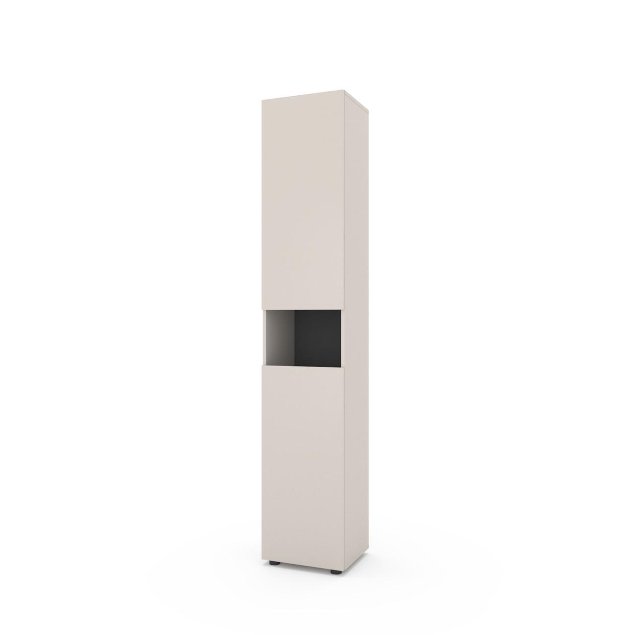 Пенал Metkas Home B003U ЛДСП 400x350x2130 мм Кашемір/Антрацитовий