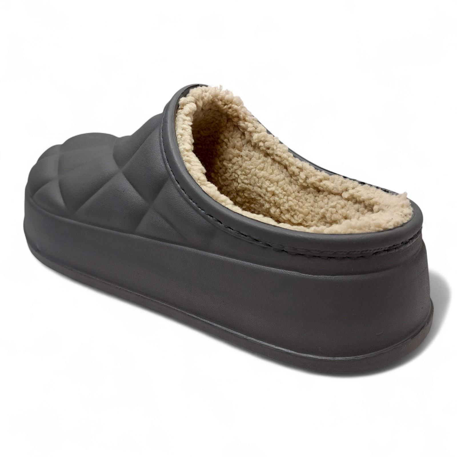 Сабо женские утепленные Krok р. 36 23 см Серый (2806996654) - фото 4