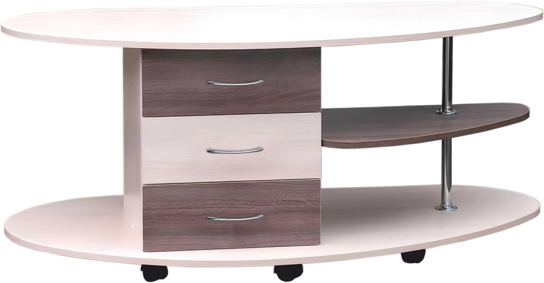 Стол журнальный МАКСИ-МЕбель Вивьен XR плюс Шамони светлый/Шамони темный (5102883) Стол журнальный МАКСИ-МЕбель Вивьен XR плюс Шамони светлый/Шамони темный (5102883)