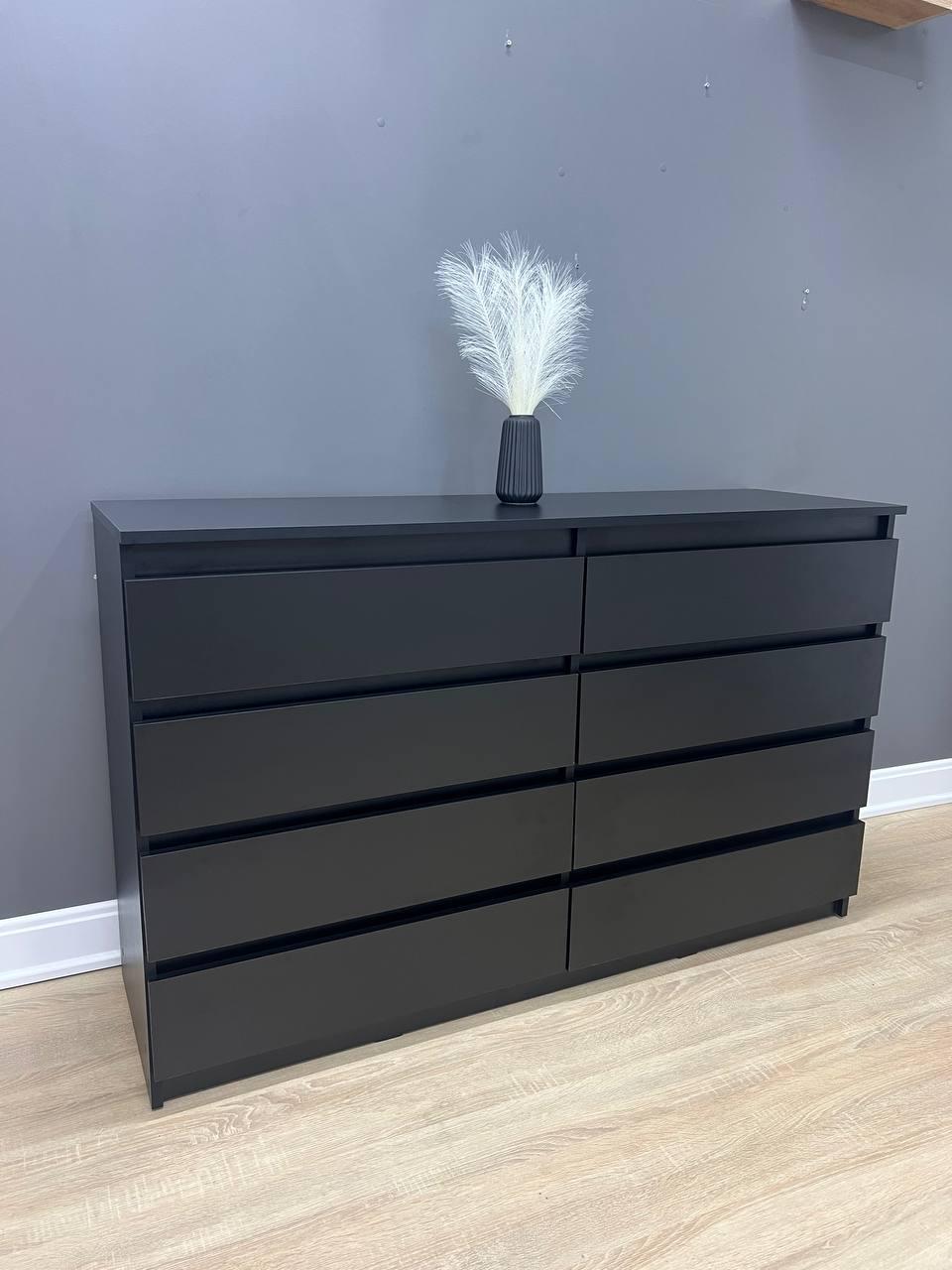 Комод Сідней 8 шухляд 860х1404х410 мм Чорний Комод Сідней 8 шухляд 860х1404х410 мм Чорний