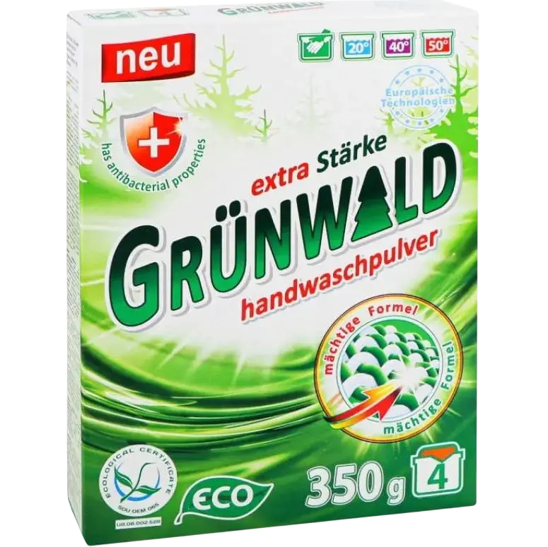 Пральний порошок універсальний безфосфатний Grunwald Гірська свіжість 350 г (2382671951)