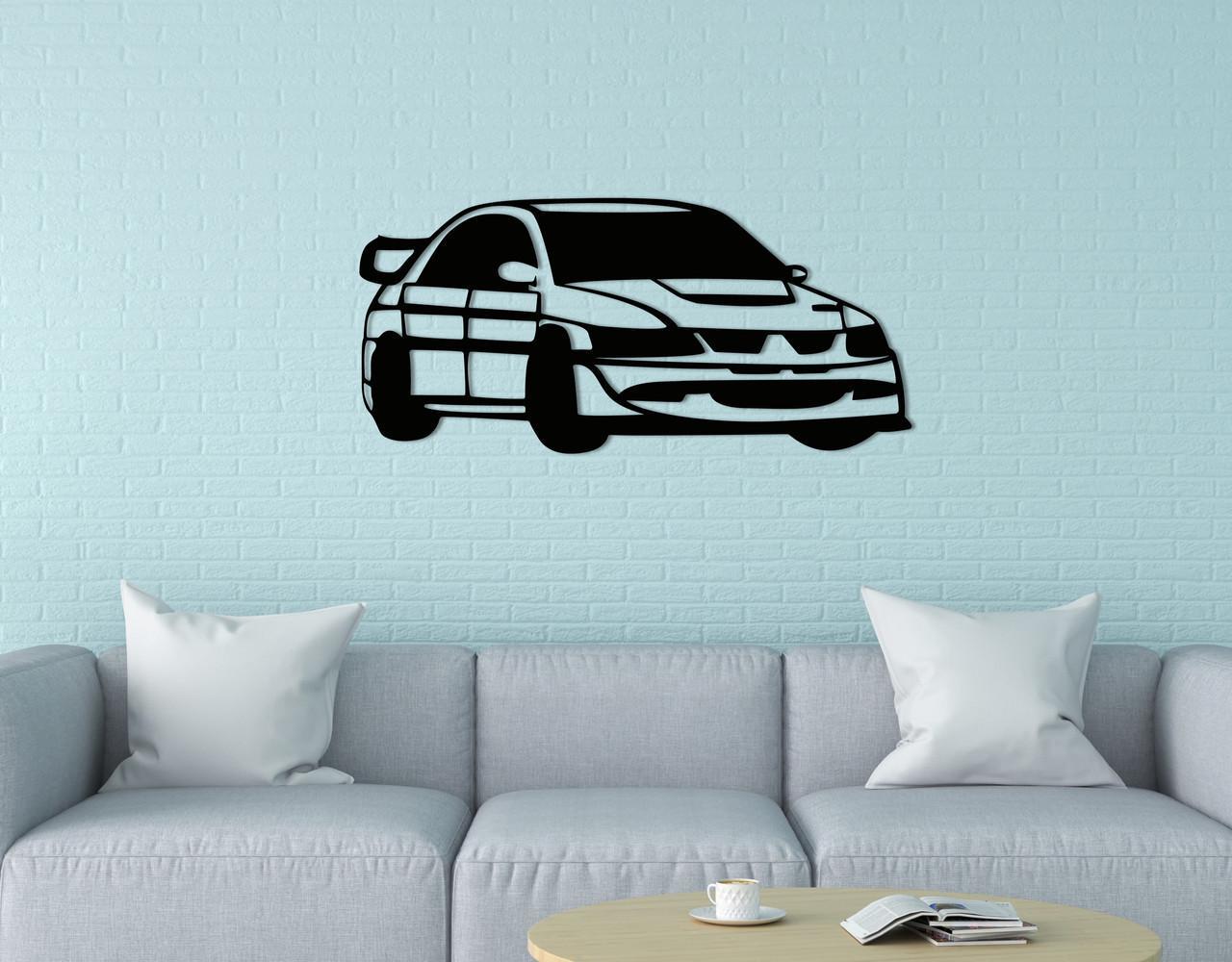 Декоративное панно на стену Upwood Decor Car 18,6х40 см Black (1583652637)