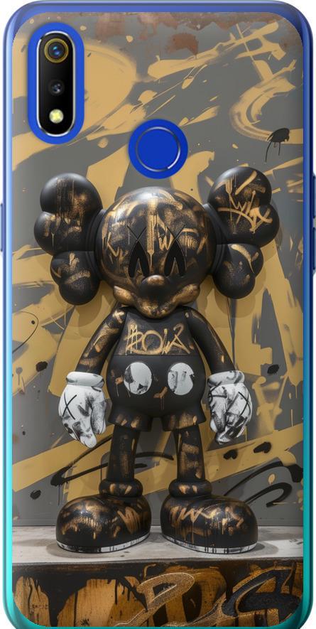 Чохол на Realme 3 Bronze kaws (6097u-1869-42517)