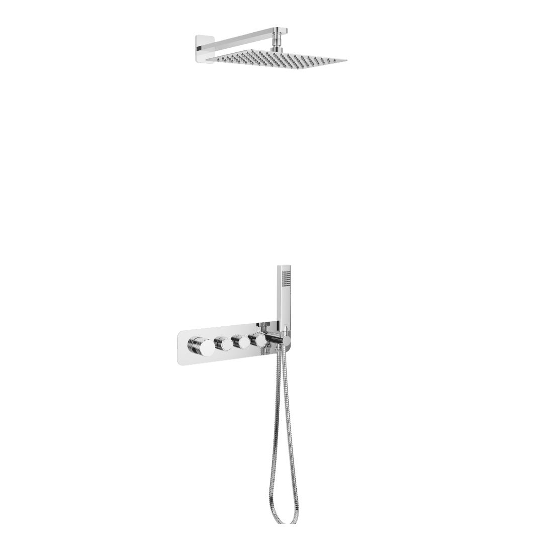 Душевая система Excellent Krotos с тропическим душем латунь Хром (AREX.SET.8036CR)