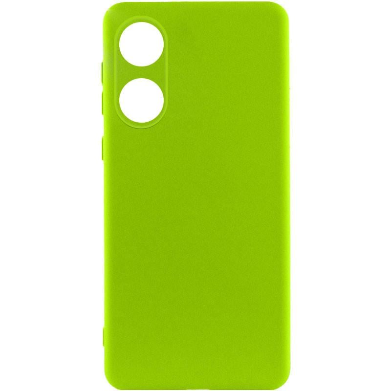 Противоударный чехол Silicone Cover Lakshmi Full Camera (AAA) для Oppo A78 4G Мятный / Mint