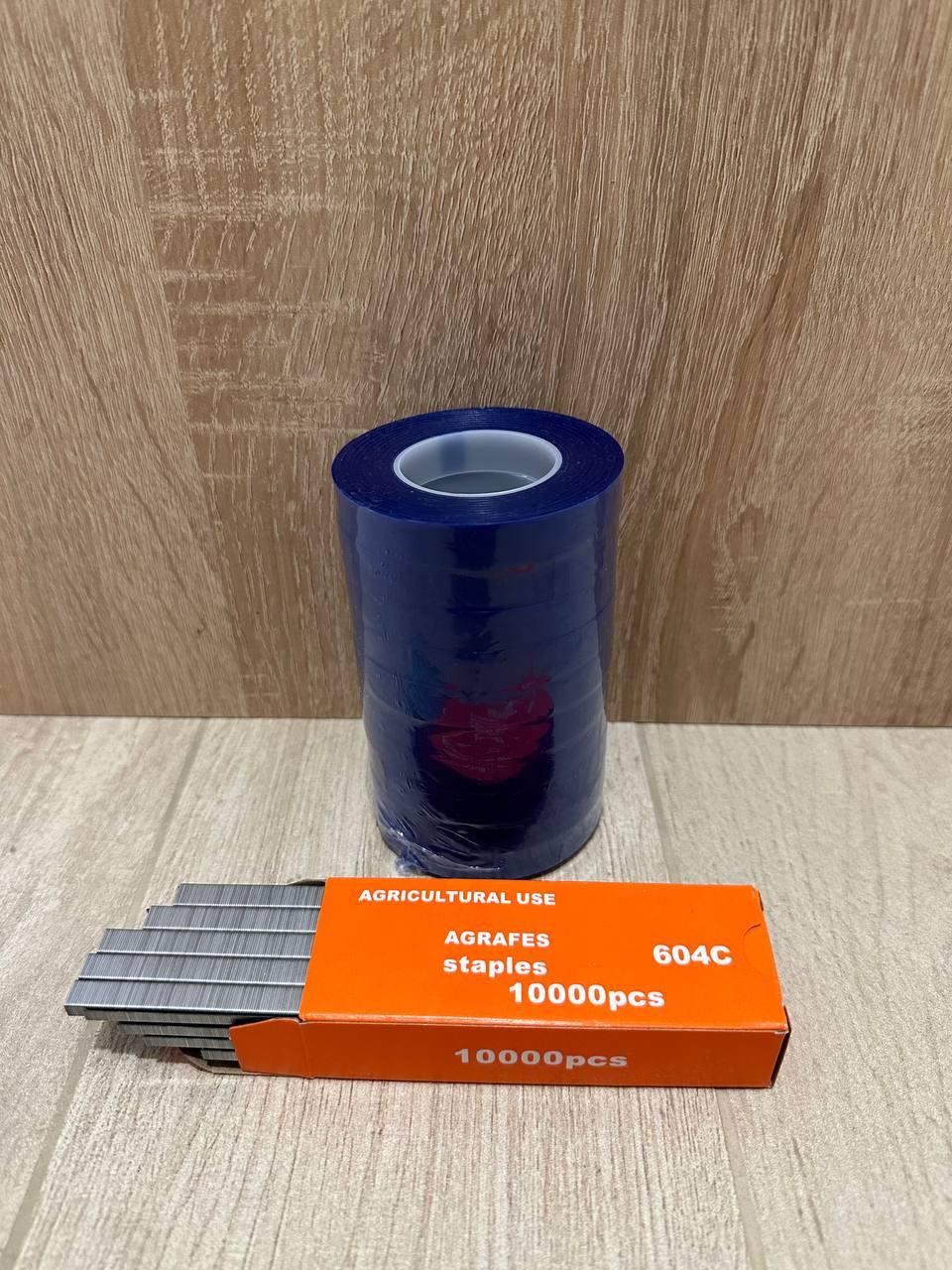 Набор для подвязывания винограда / овощей и малины степлер Tapetool / лента 10 мотков и скобы 10000 шт. - фото 2 Набор для подвязывания винограда / овощей и малины степлер Tapetool / лента 10 мотков и скобы 10000 шт. - фото 2