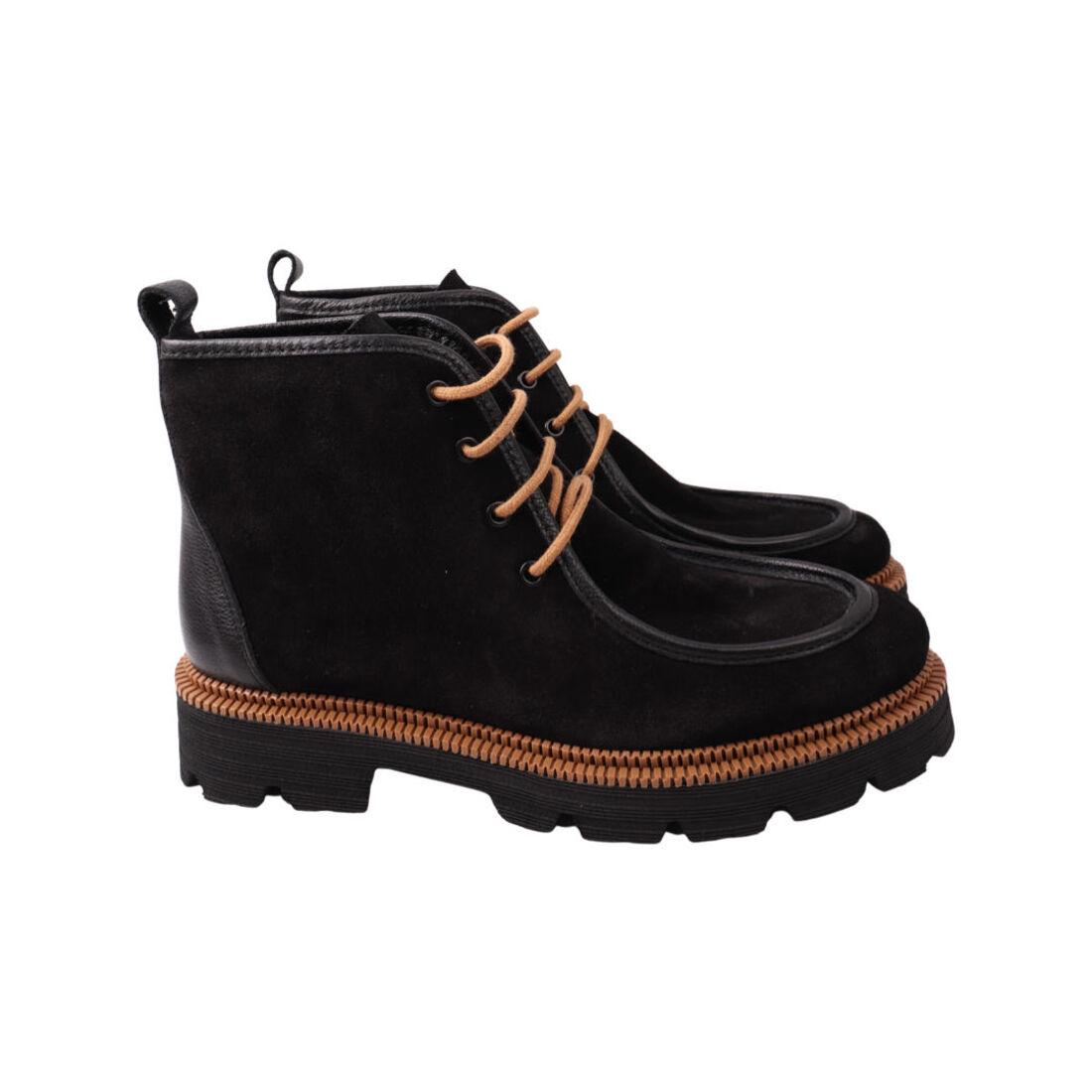 Ботинки женские Tucino из замши р. 40 Черный (576-21DHC)