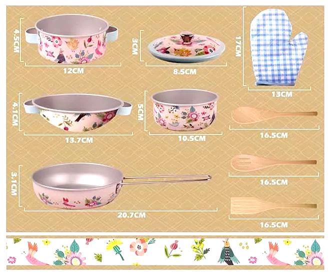 Посуд металевий іграшковий 228-1 (12260913) - фото 3 Посуд металевий іграшковий 228-1 (12260913) - фото 3