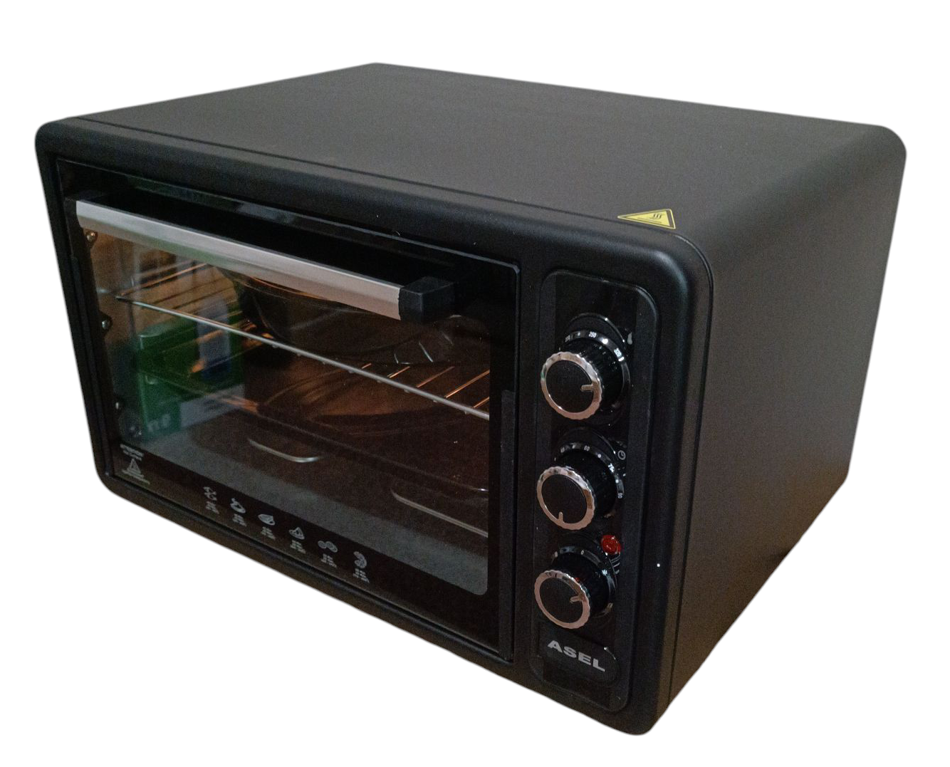 Печь электрическая Asel AF40-33 конвекция/подсветка/таймер 90 мин. 40 л - фото 2 Печь электрическая Asel AF40-33 конвекция/подсветка/таймер 90 мин. 40 л - фото 2