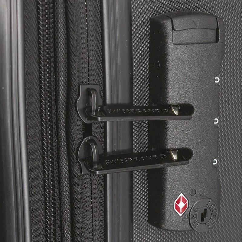 Валіза на 4-х колесах Swissbrand Brunei S 39 л Black (DAS301863) - фото 2