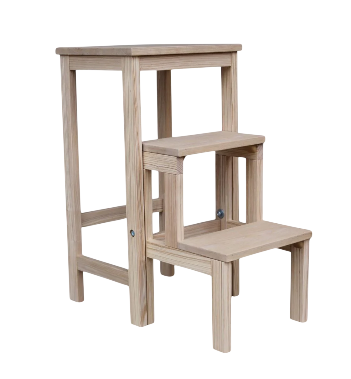 Табурет-лестница деревянный Студія Дерева Вільха ТД бытовой раскладной 3 ступеньки Бежевый (31002891)