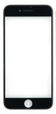 Стекло дисплея iPhone 8 Black (Р881)