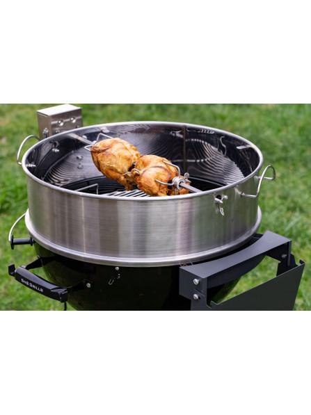 Вертел для гриля электрический Slow 'N Sear с кольцом-расширителем 57 см (2497191549) - фото 3