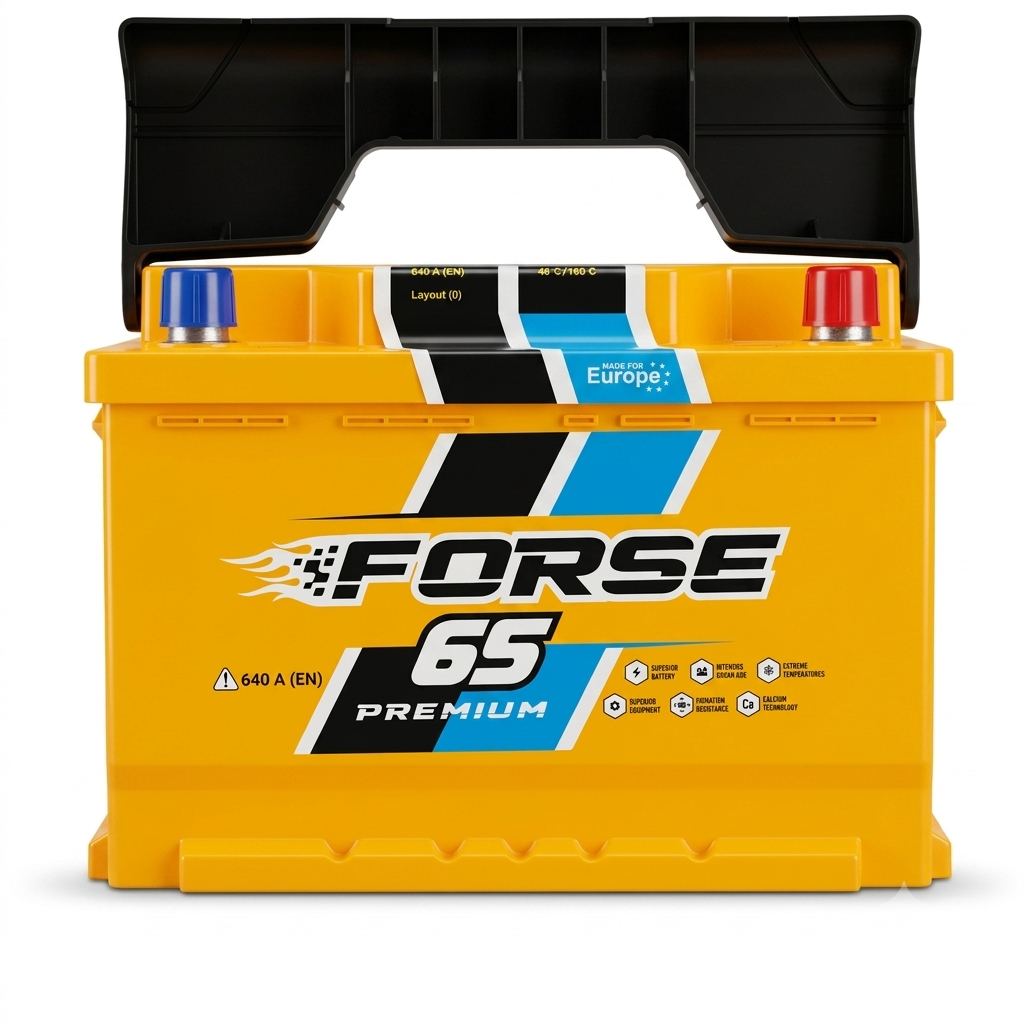 Аккумулятор автомобильный 6CT-65 Forse EN640 65Ah-12V + справа 242х175х175 мм
