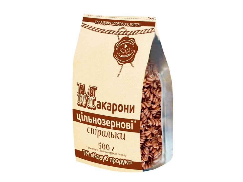 Макароны цельнозерновые Козуб Продукт спиральки 500 г (858603)