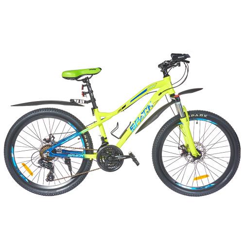 Велосипед Spark Hunter 24" алюминиевая рама 14" Желто-зеленый (000197999) Велосипед Spark Hunter 24" алюминиевая рама 14" Желто-зеленый (000197999)