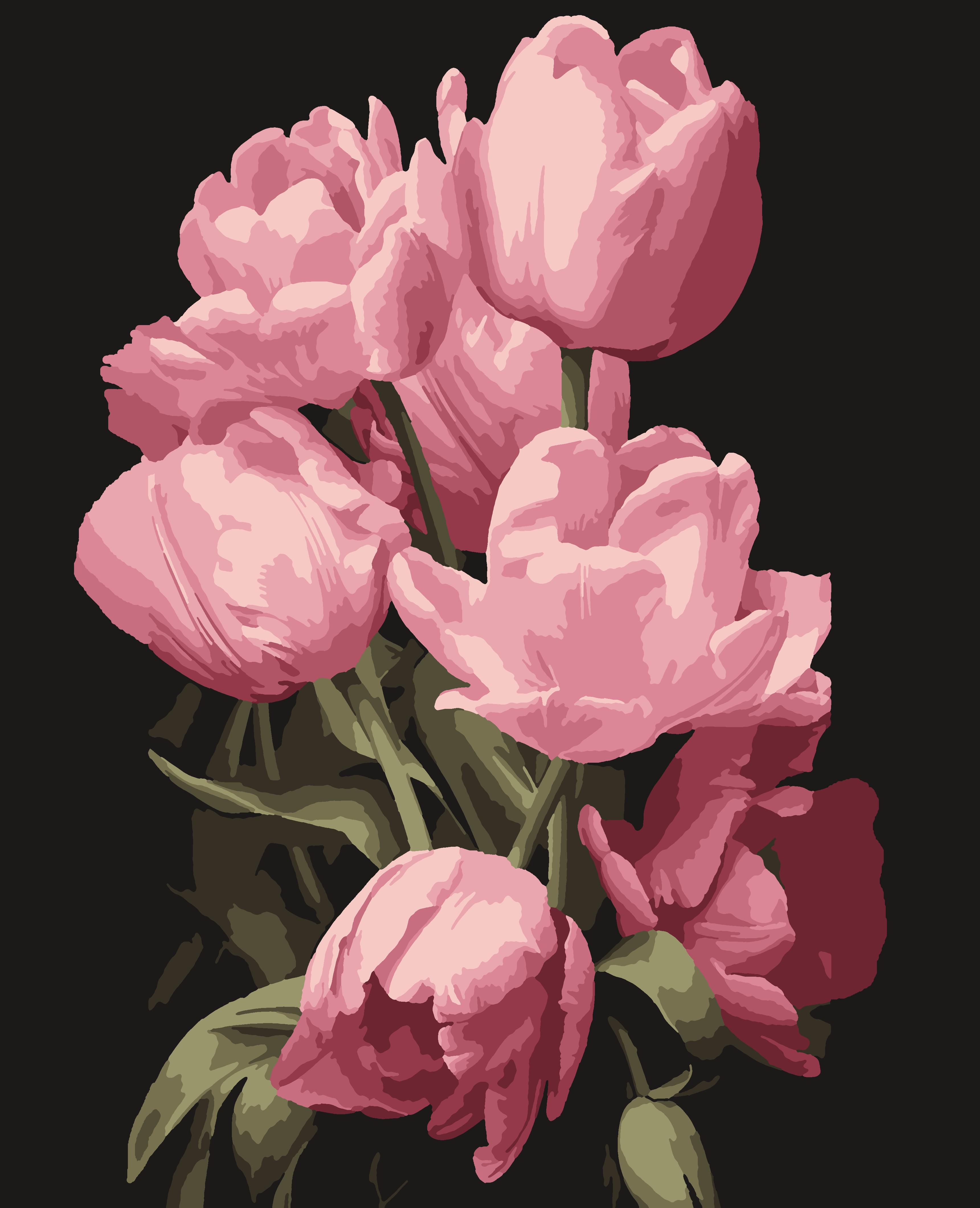 Картина по номерам Artissimo Тюльпаны 40x50 см без коробки (PN1975)