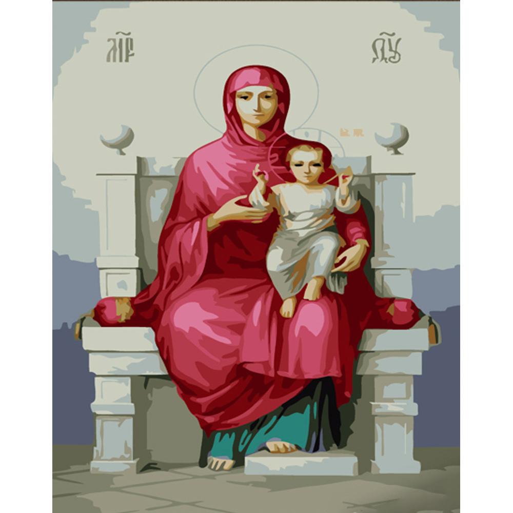 Картина по номерам Strateg Премиум Всецарица с лаком 30x40 см (SS6767)