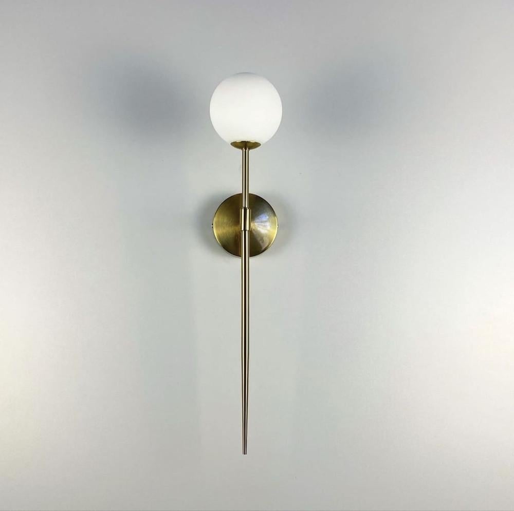 Бра с белым плафоном Латунь (L57D10 WJ 017 GD L57D10)