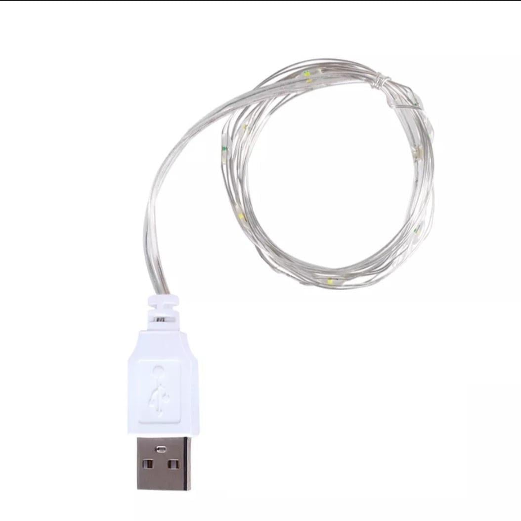Светодиодная гирлянда Капля росы на проволоке USB 3 м 30 лампочек (204493-3) Светодиодная гирлянда Капля росы на проволоке USB 3 м 30 лампочек (204493-3)