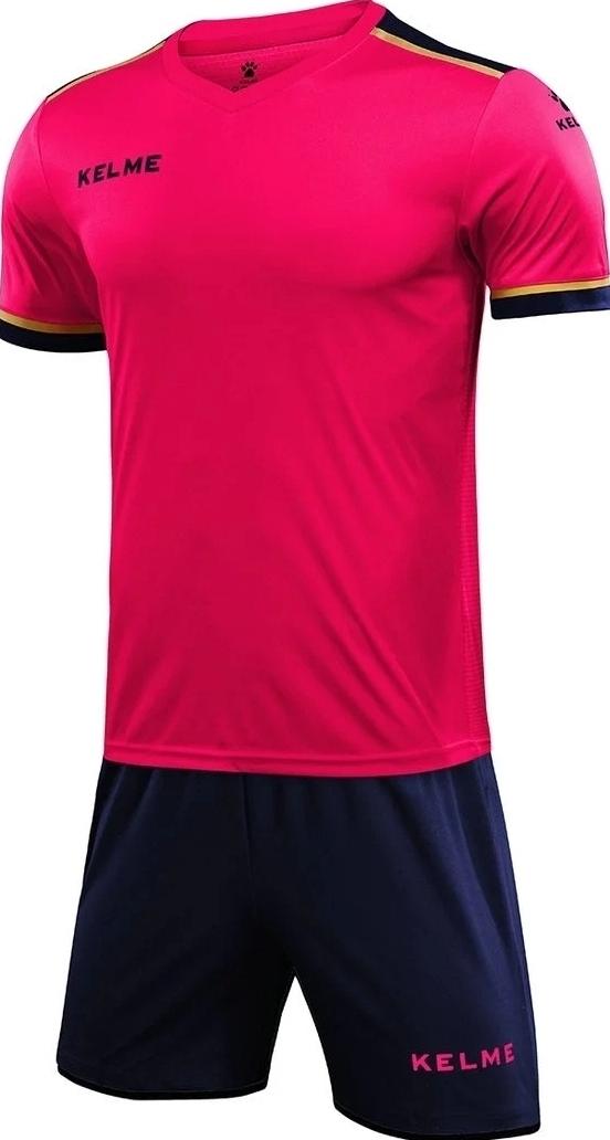 Комплект футбольной формы KELME SEGOVIA XL Розово-синий (8351ZB1158.9914)