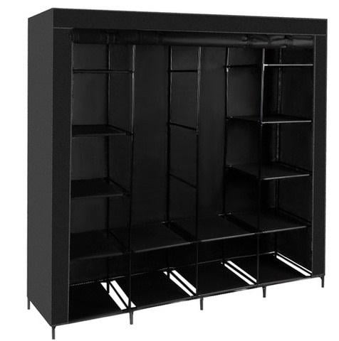 Шкаф для одежды на молнии в стиле Loft 14 полочек max 40 кг Черный