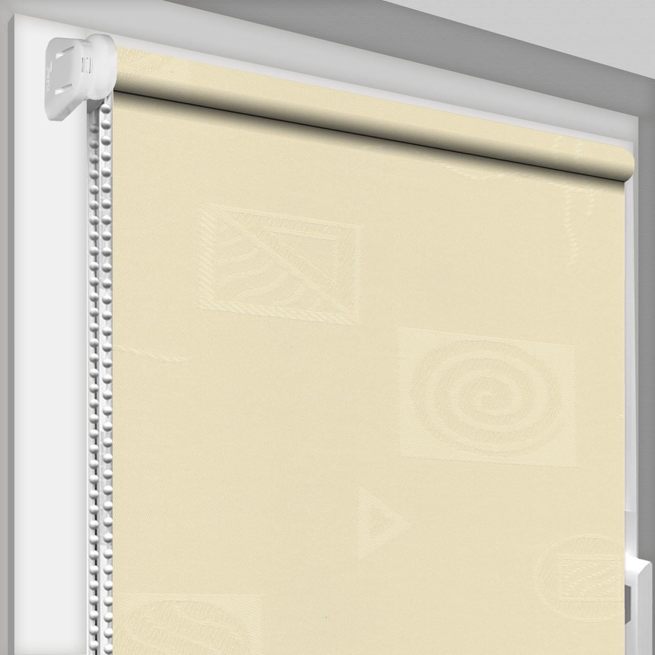 Рулонная штора DECO SHARM Икеа 1800 открытого типа 375х1700 мм Бежевый (ikea1800-4)