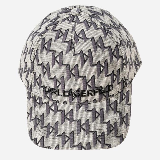 Кепка жіноча Karl Lagerfeld K/MONOGRAM JKRD CAP 216W3414-900 One Size Сірий - фото 2 Кепка жіноча Karl Lagerfeld K/MONOGRAM JKRD CAP 216W3414-900 One Size Сірий - фото 2
