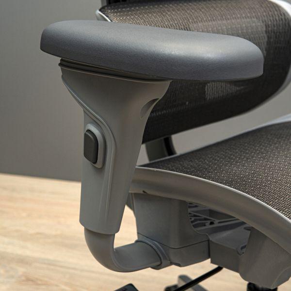 Кресло Перфоманс хром Synchro сетка Серый (1673040) - фото 11