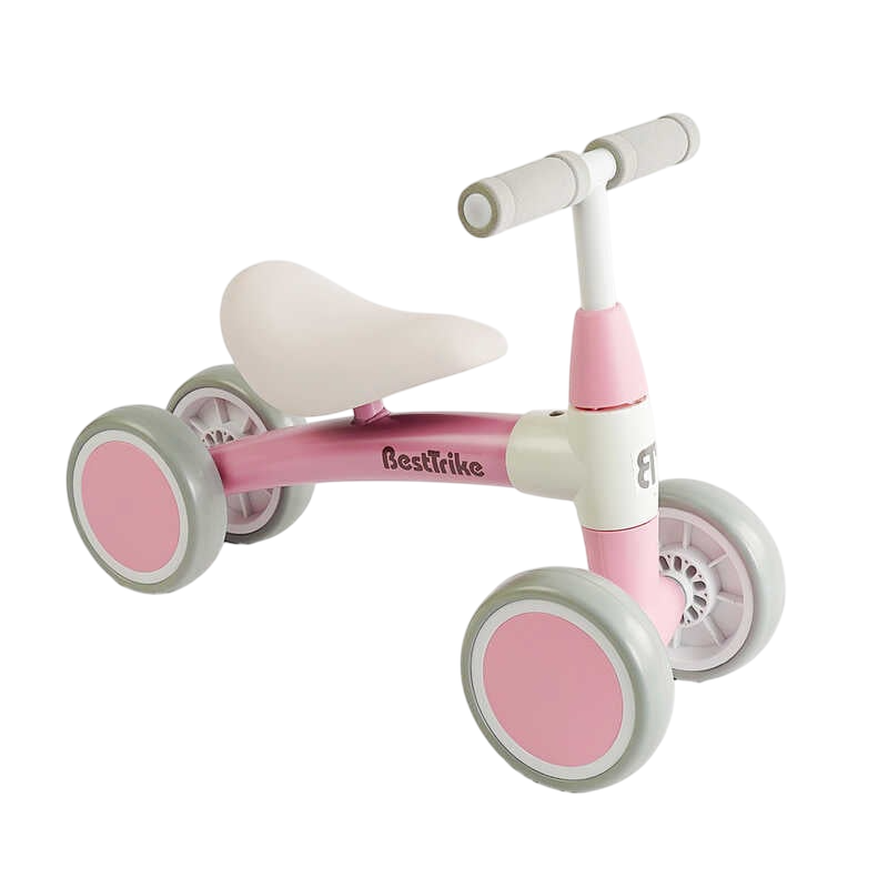 Беговел четырехколесный Best Trike/материал рамы нейлон и сталь/4 колеса EVA Pink (163785)