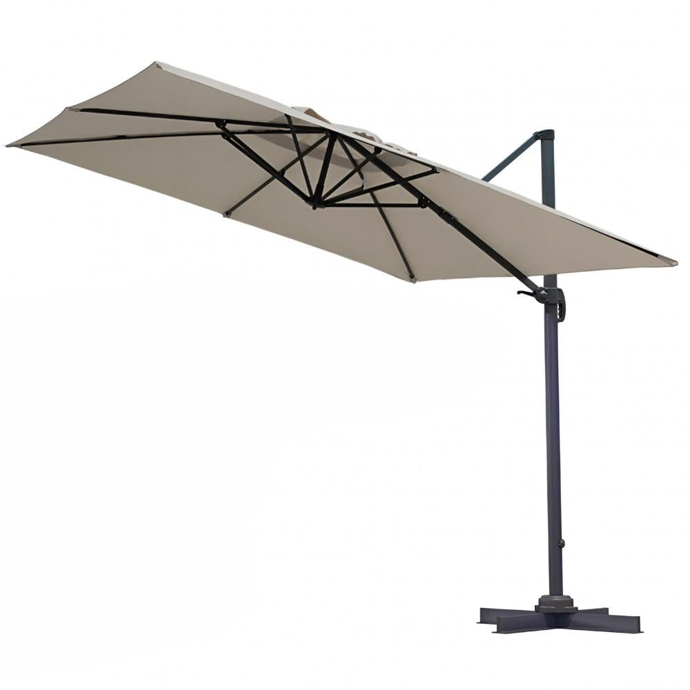 Парасолька садова складана Bonro B-019 з нахилом 3 м Бежевий (42401175)