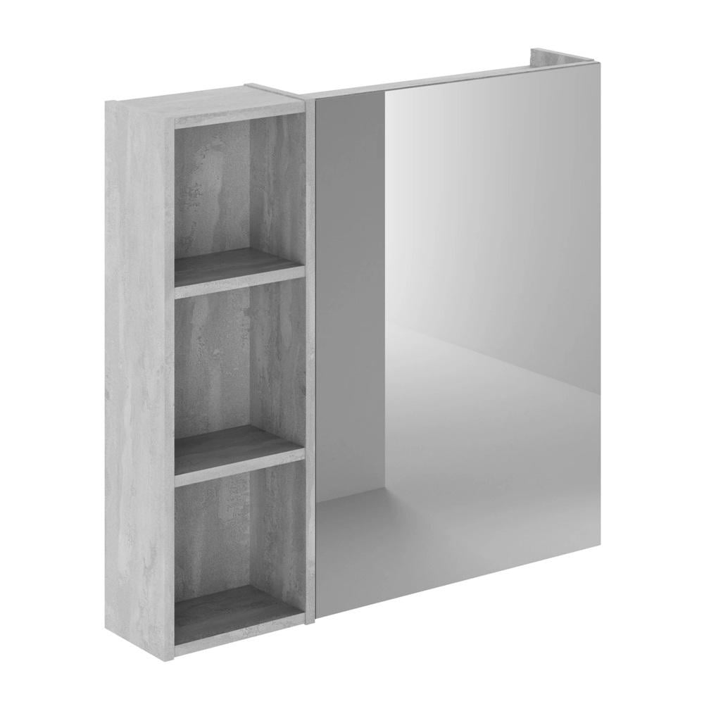 Зеркало-шкаф MVK Vostok Lite 80 левый 800х160х750 мм Бетонный камень (8103bt-1)