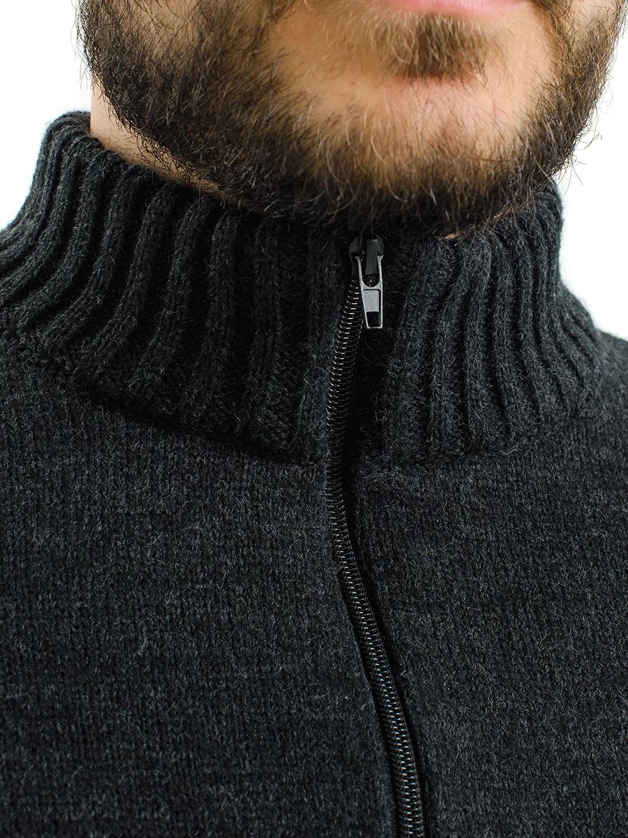 Кофта на блискавці з налокітниками SVTR р. 50 Темно-сірий (395) - фото 4