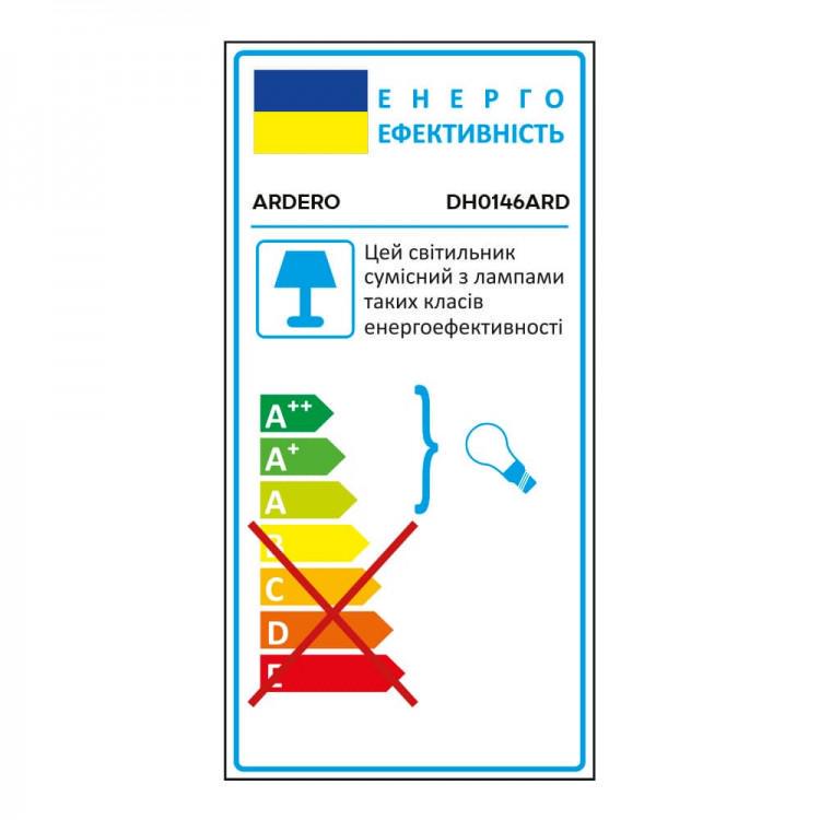Світильник фасадний архітектурний накладний ARDERO DH0146ARD під лампу Чорний (28686830) - фото 4