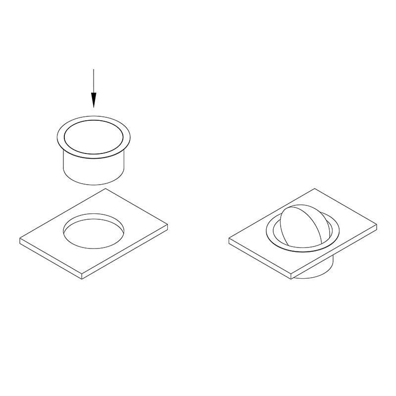 Система под ведро для мусора в столешницу Ferro Fiori нержавеющая сталь d 200 мм Алюминий (169883) - фото 9