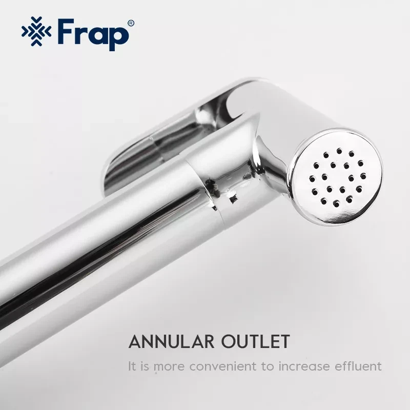 Гигиенический душ скрытого монтажа Frap F7516 с держателем бумаги и полкой Хром (F7516) - фото 5